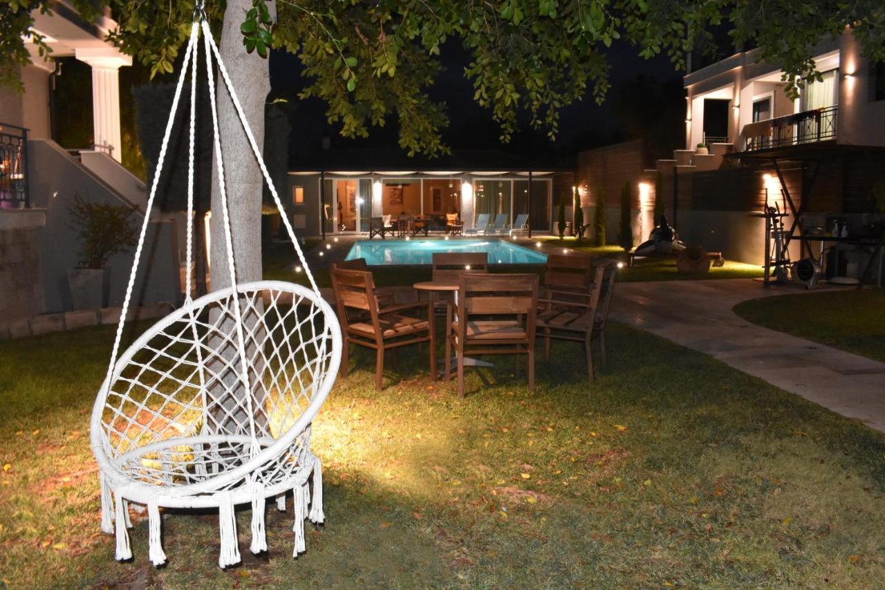 Sunlit Pool House Villa Posidhonia  ภายนอก รูปภาพ